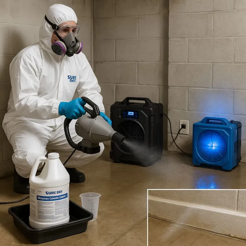 Sanitization and Odor Removal process in Crosby, ND