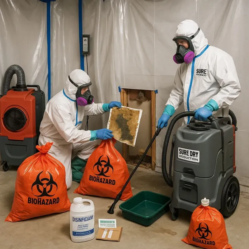 Contaminated Water Handling Protocols process in Crosby, ND